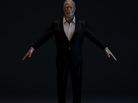 Morgan Freeman 3D 모델