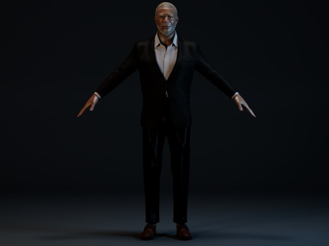 Morgan Freeman 3D 모델