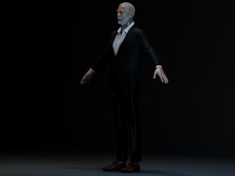 Morgan Freeman 3D 모델