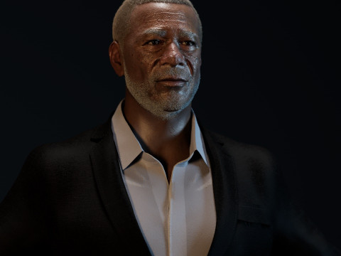 Morgan Freeman 3D 모델