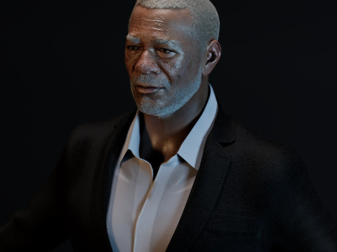 Morgan Freeman 3D 모델