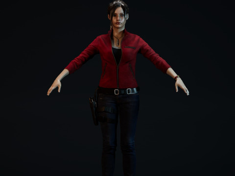 Claire Redfield 3D Model
