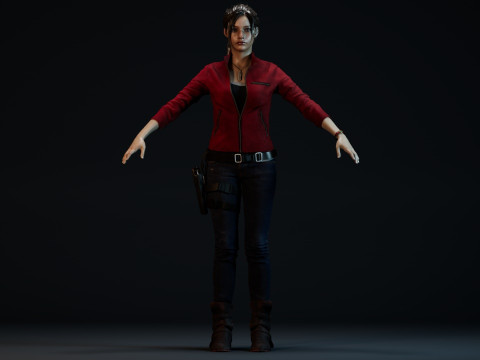 Claire Redfield 3D Model