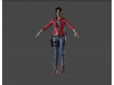 Claire Redfield 3D Model