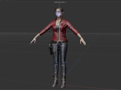 Claire Redfield 3D Model