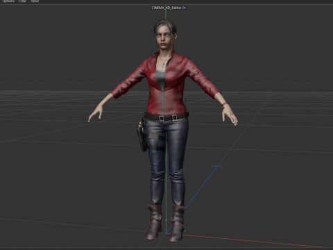 Claire Redfield 3D Model