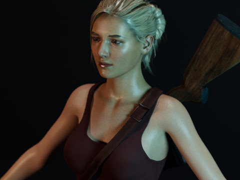 Elena Fisher Modelo 3D