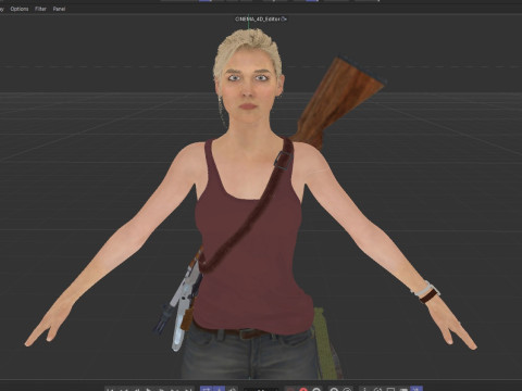 Elena Fisher Modelo 3D