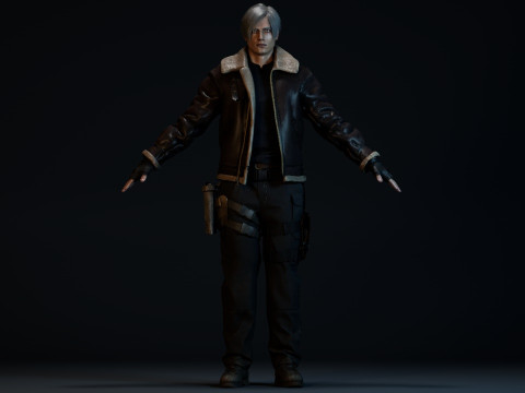 Leon Kennedy Modello 3D
