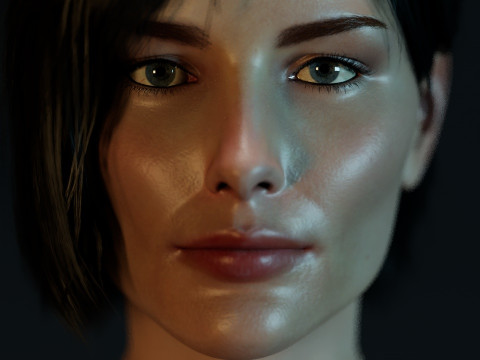 Jill Valentine Sienna Guillory 3D Модель