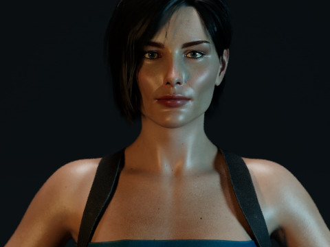 Jill Valentine Sienna Guillory 3D Модель