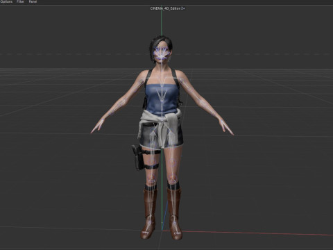 Jill Valentine Sienna Guillory 3D Модель