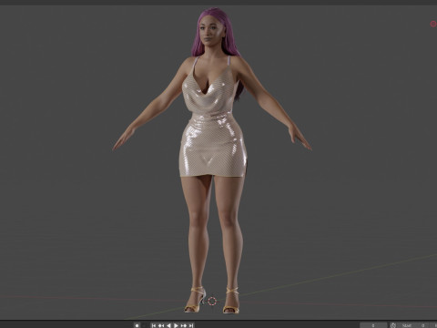 Cardi B Model 3D