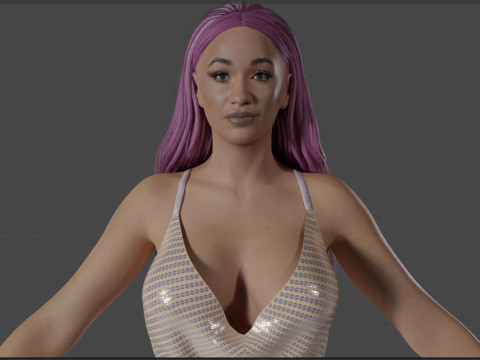 Cardi B Model 3D