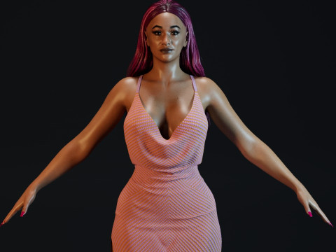 Cardi B Model 3D