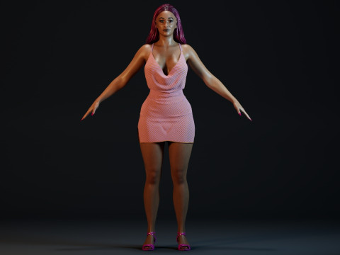 Cardi B Model 3D