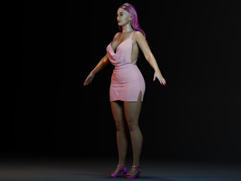 Cardi B Model 3D