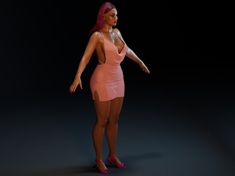 Cardi B Model 3D