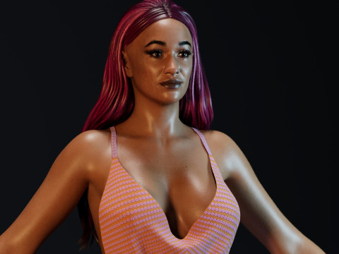 Cardi B Model 3D