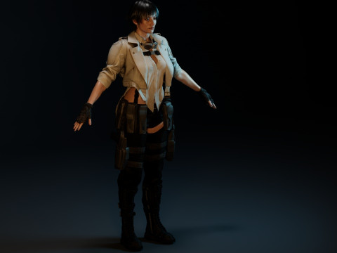 Lady DMC 3D Model
