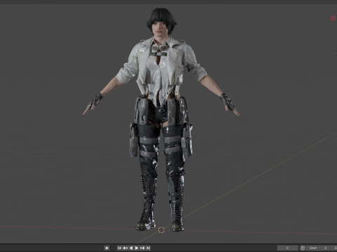 Lady DMC 3D Model