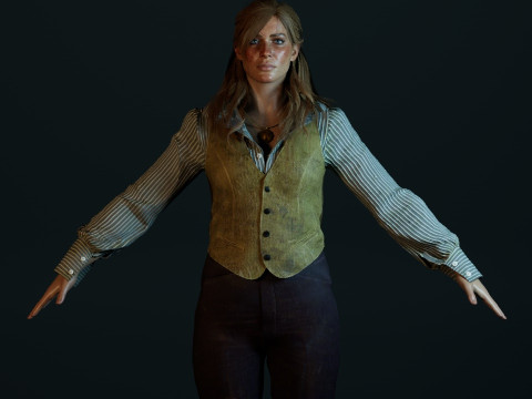 Sadie Adler 3D मॉडल