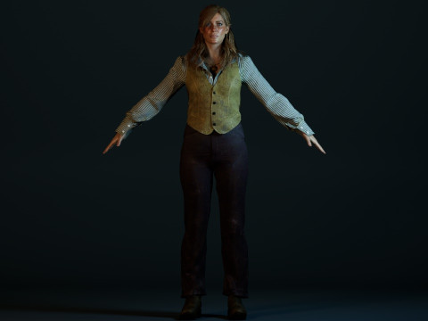 Sadie Adler 3D मॉडल