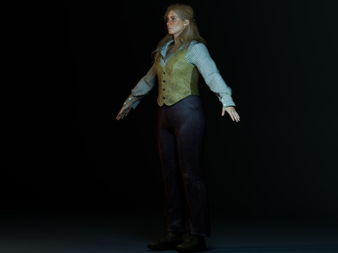 Sadie Adler 3D मॉडल