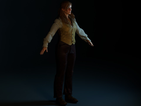Sadie Adler 3D मॉडल