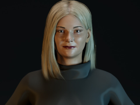 Kirsten Dunst 3D Model