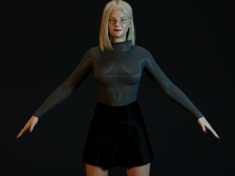 Kirsten Dunst 3D Model