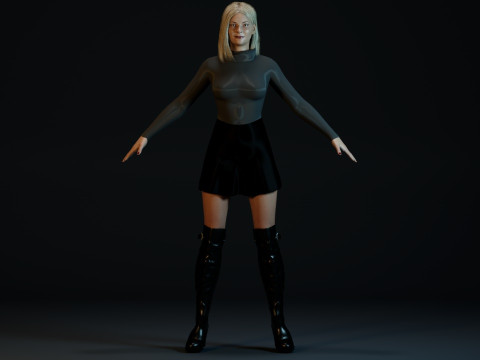 Kirsten Dunst 3D Model