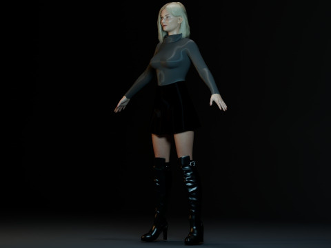 Kirsten Dunst 3D Model