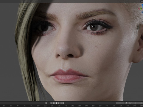 Anya Taylor-Joy 3D Model