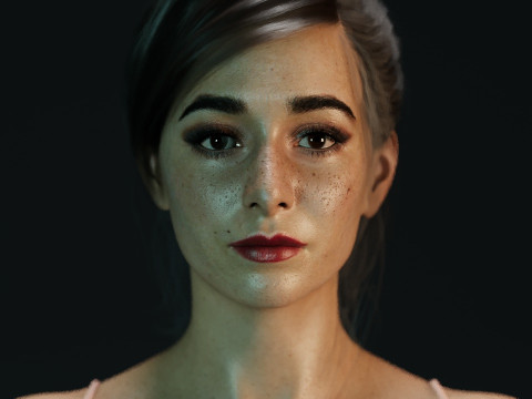 Cristin Milioti Modelo 3D