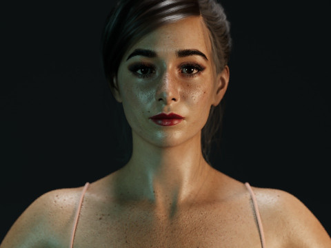 Cristin Milioti 3D Модель