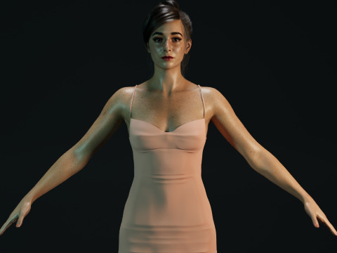 Cristin Milioti 3D Модель