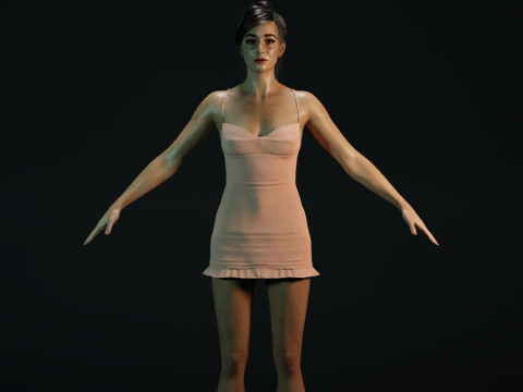 Cristin Milioti 3D Модель