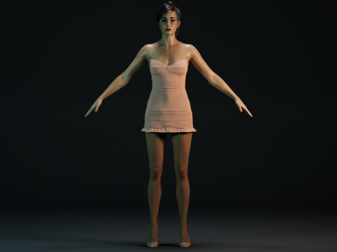 Cristin Milioti 3D Модель