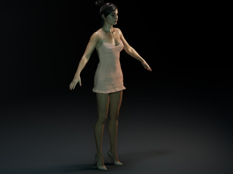 Cristin Milioti 3D Модель