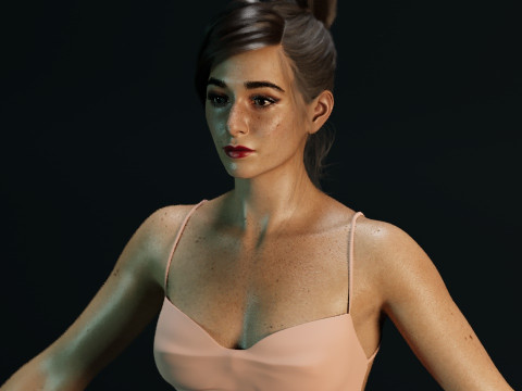 Cristin Milioti 3D Модель