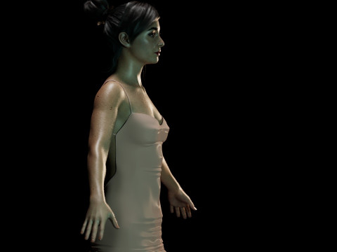 Cristin Milioti 3D Модель