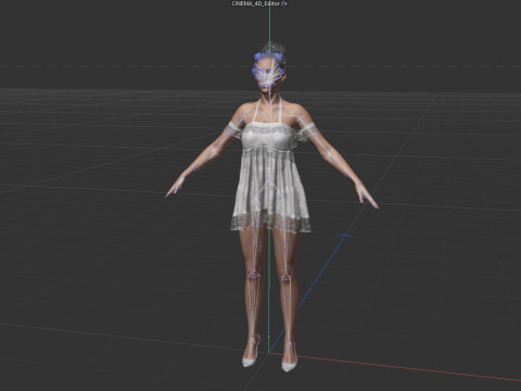 Vanessa Kirby 3Dモデル