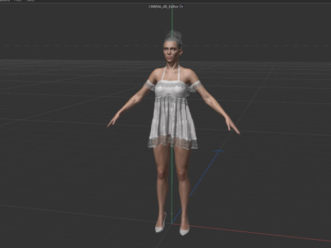 Vanessa Kirby 3Dモデル
