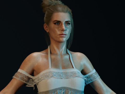Vanessa Kirby 3Dモデル
