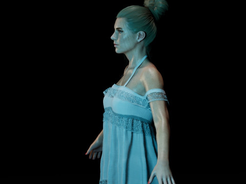 Vanessa Kirby 3Dモデル
