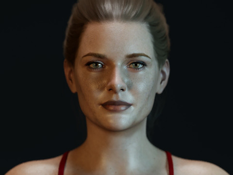 Rebecca Ferguson 3D Model
