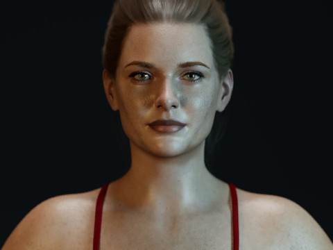 Rebecca Ferguson 3Dモデル
