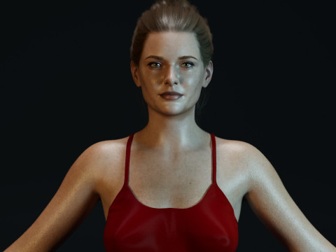 Rebecca Ferguson 3Dモデル