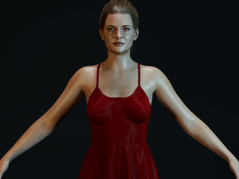 Rebecca Ferguson 3Dモデル